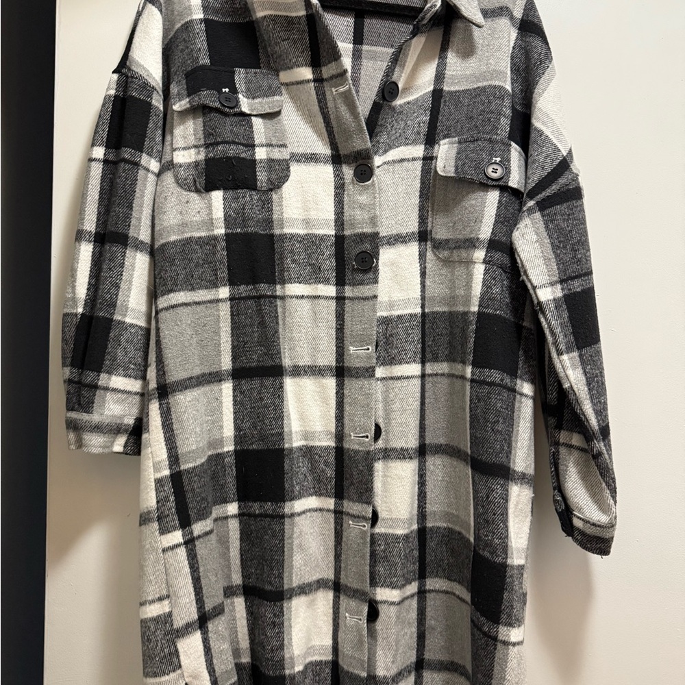 Plaid Button-Up Shirt